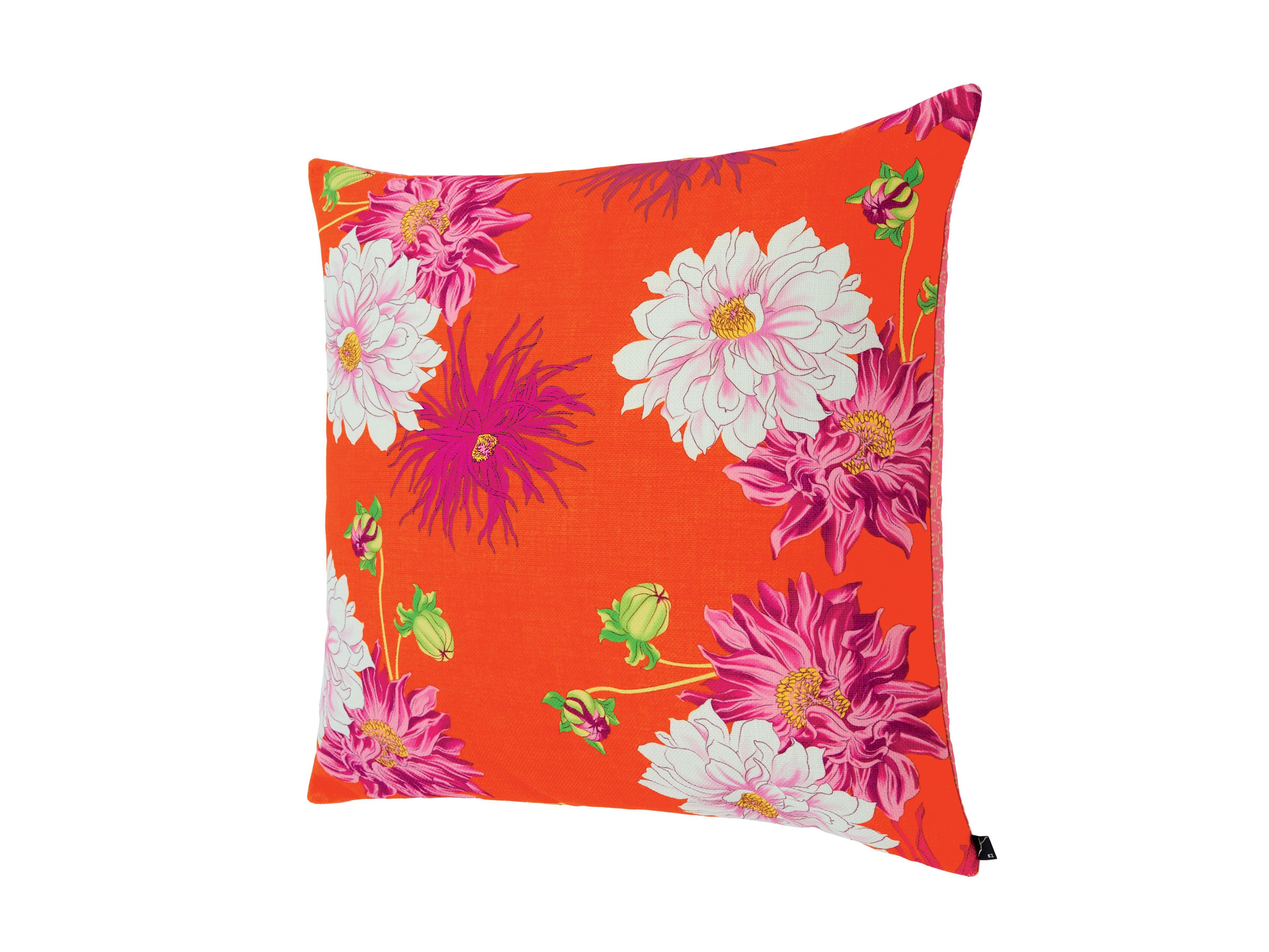 Квадратная подушка из ткани с цветочным рисунком K-3 Hana Pop ARCH-00085039