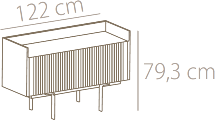 Punt Комод деревянный с распашными дверцами Stockholm Sth213 - Вид №1