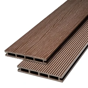 91944541 Террасная доска ДПК Faynag 3D Stelo цвет шоколад 1500x140x20мм двусторонний вельвет/структура дерева 0.42м² 2шт STLM-1391261