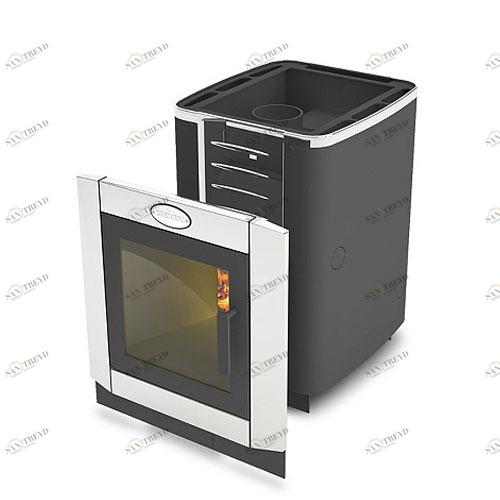 Дровяная печь для бани Кирасир 10 Intro Silver Santreyd 33