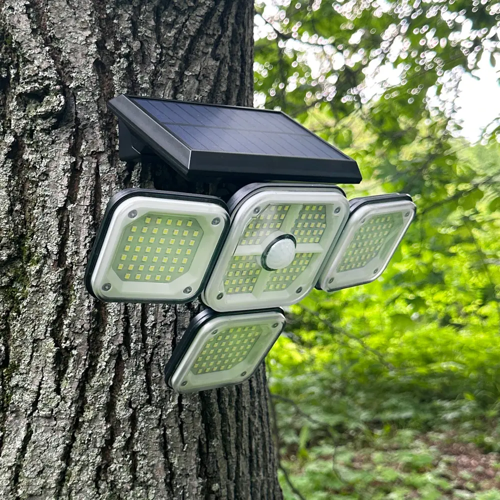 Светильник светодиодный уличный Duwi Solar LED PRO на солнечных батареях с ДУ 50Вт 6500К 1000Лм IP65 датчик движения черный STLM-2182937 - Вид №1