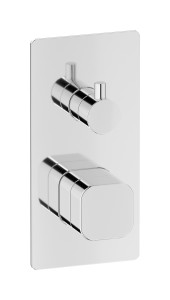 Прогрессивный настенный смеситель для душа на 2 потребителя. WE ARE IB eo310cc_1 Chrome Elio