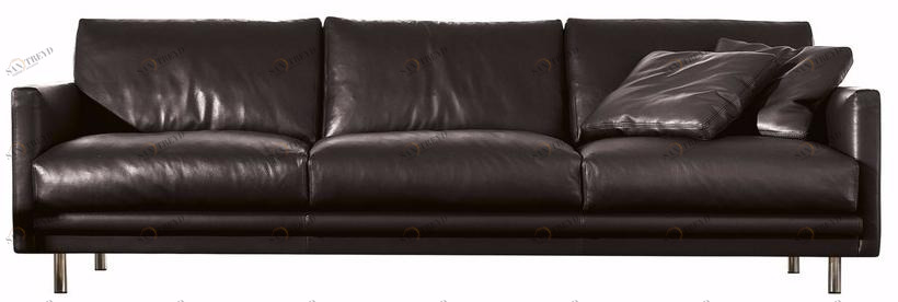 CTS SALOTTI 3-х местный кожаный диван Light sun-id-1447481