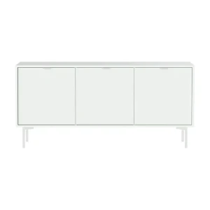 91313434 Тумба напольная Ellipse furniture Hub 3 двери 148x55x69.6 см МДФ цвет белый STLM-1327636