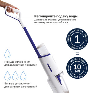 90355712 Пылесос вертикальный аккумуляторный AQUASTREAM S RMVC-551, 170 Вт, 0.55 л STLM-0198317 REMEZAIR