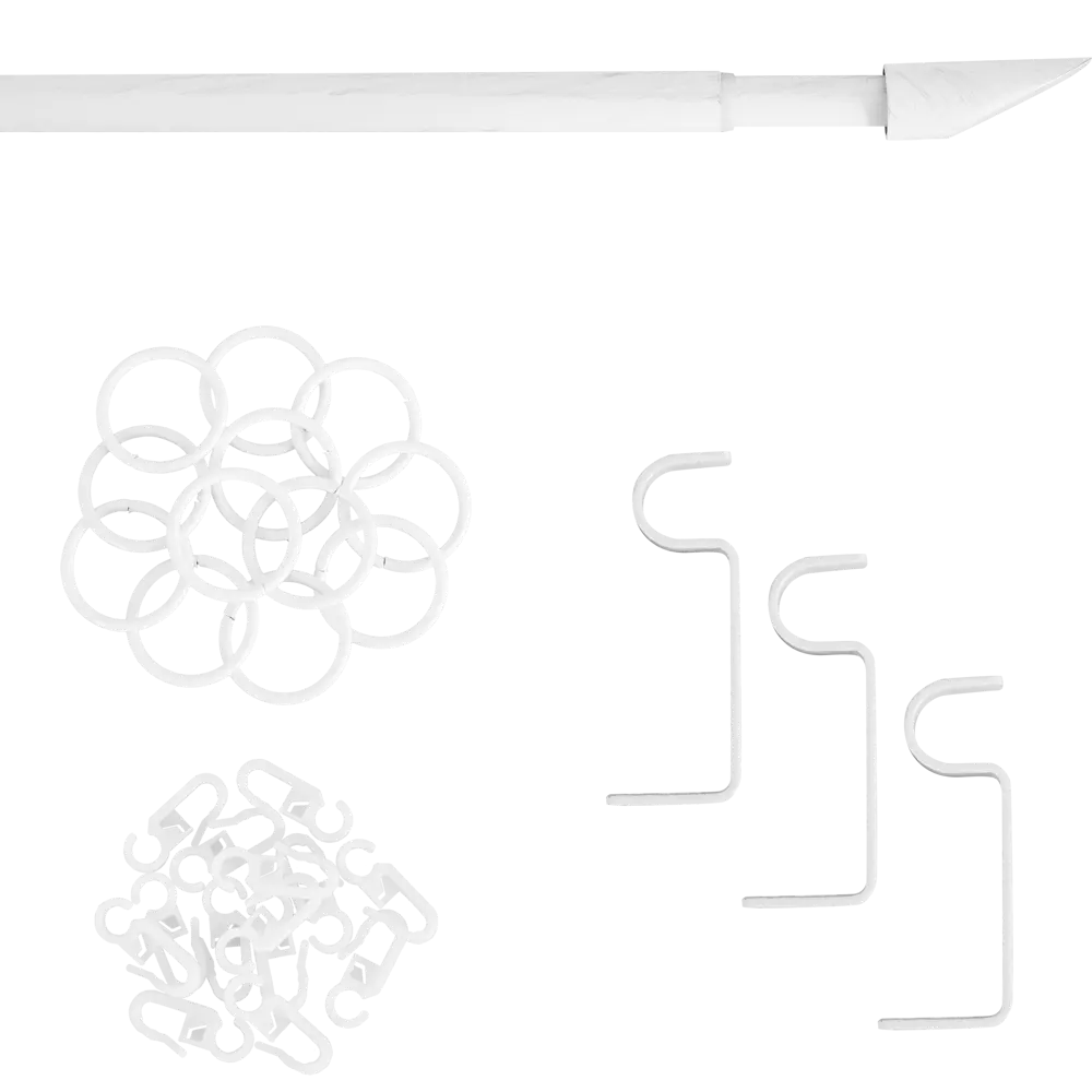 Карниз однорядный раздвижной d19/16 мм наконечник скол 160-320 см цвет прованс ORBIS STLM-2067314 - Вид №1