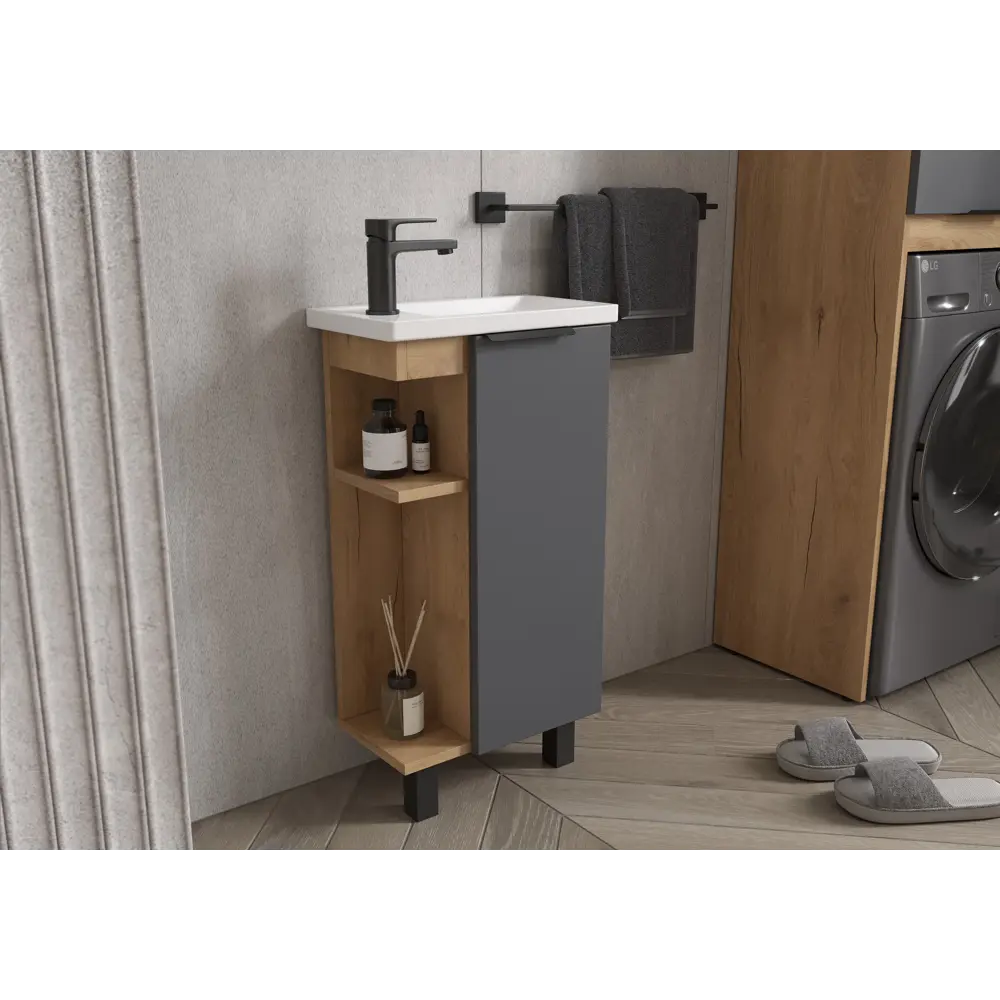 Тумба KONSENSA «СОХО» для раковины с интеллектуальной системой хранения 89381831 STLM-1538708 - Вид №5