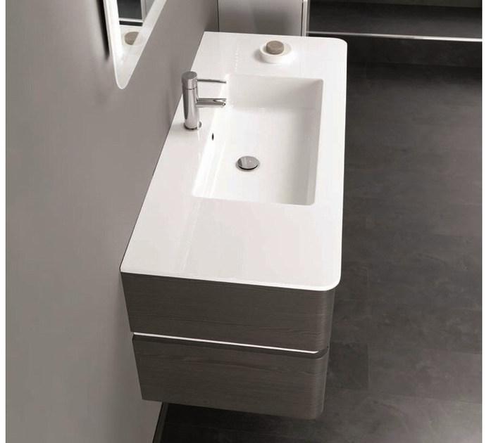 Mobiltesino Тумба под умывальник со шкафом с ящиками Qubo sun-id-1437509 - Вид №2