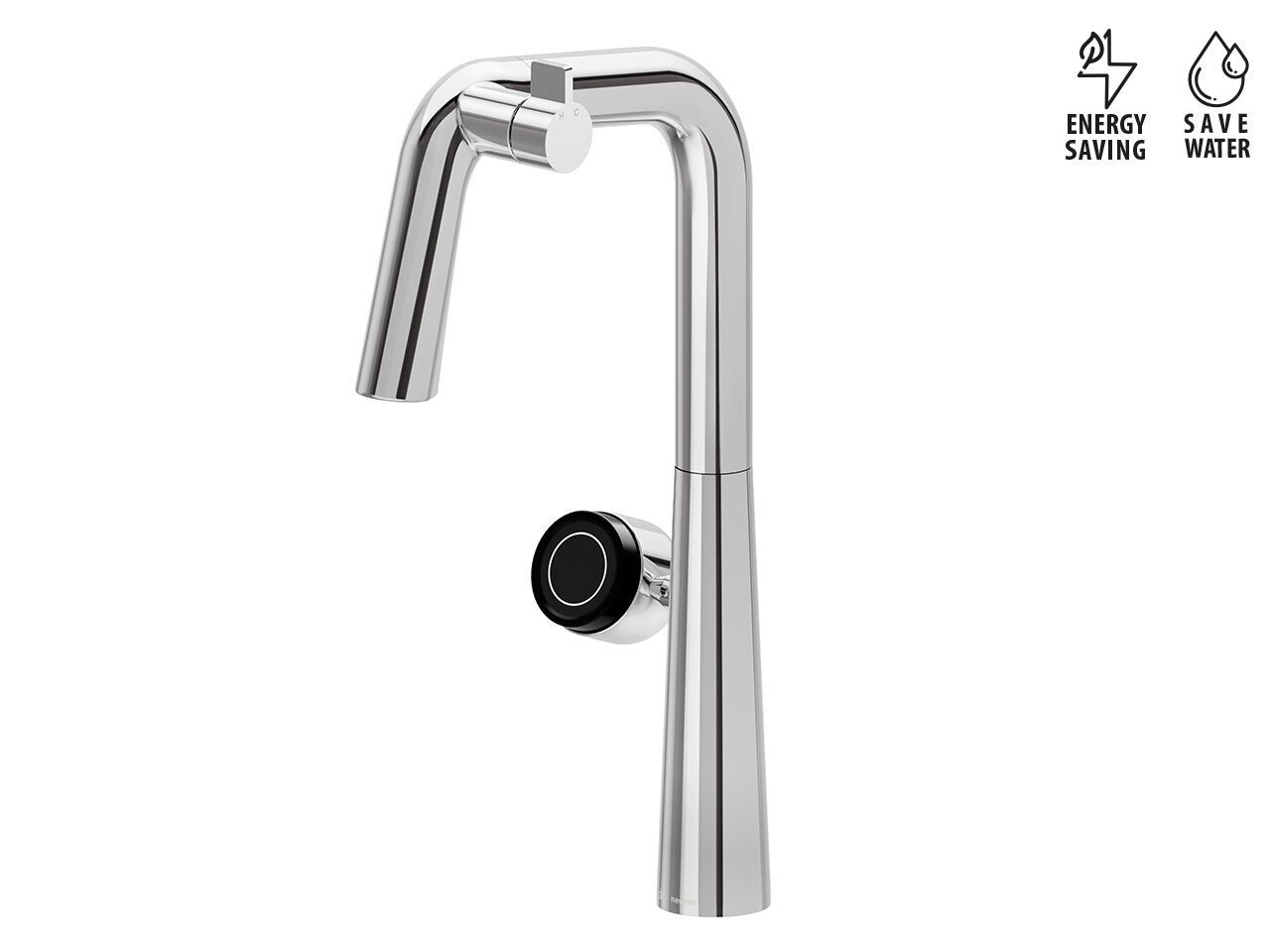 Электронный кухонный смеситель с поворотным изливом Newform ALKIMIA ARCH-00113902 - Вид №3