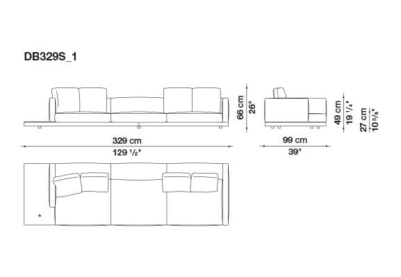 Кожаный диван B&B Italia док ARCH-00106863 - Вид №113