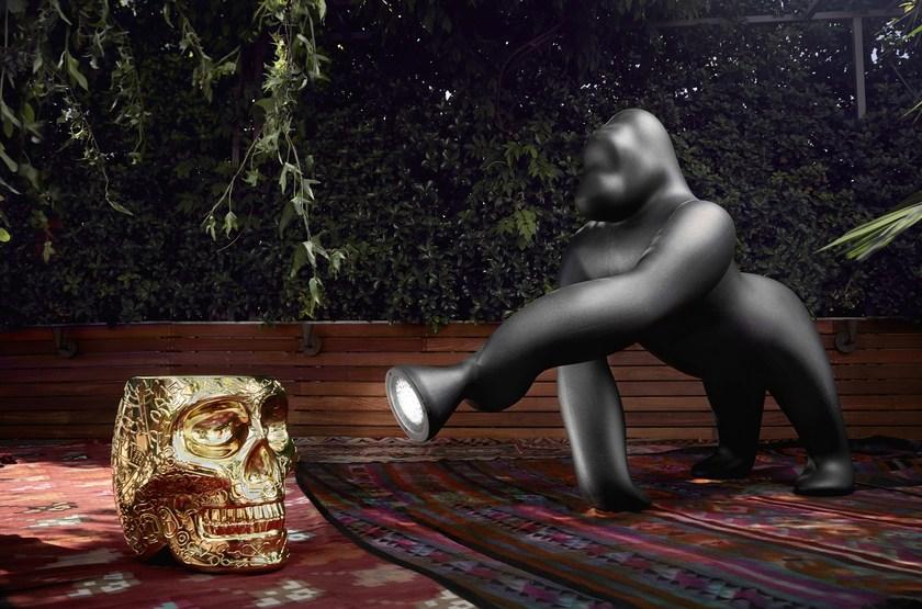 Qeeboo Напольный светодиодный торшер из полиэтилена Kong sun-id-1426190 - Вид №6