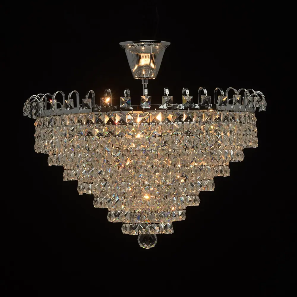 Люстра хрустальная потолочная «Аделард», 5 ламп, 15 м², цвет хром MW-Light STLM-2071487 - Вид №1