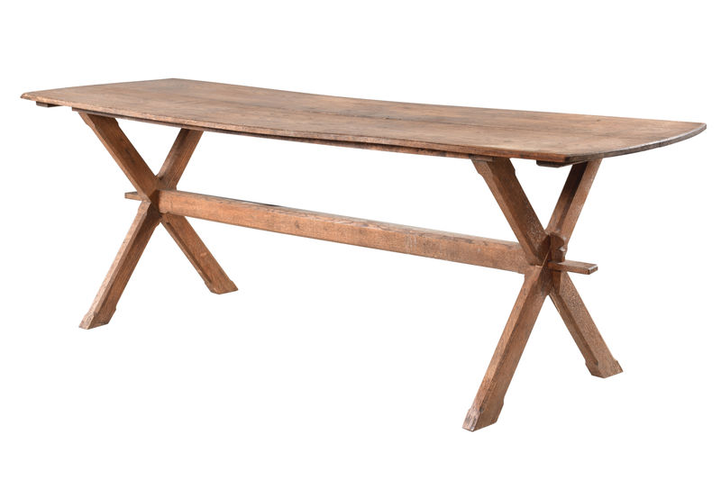 SOR27397 Oak Trestle основной консольный стол ijlbrown 