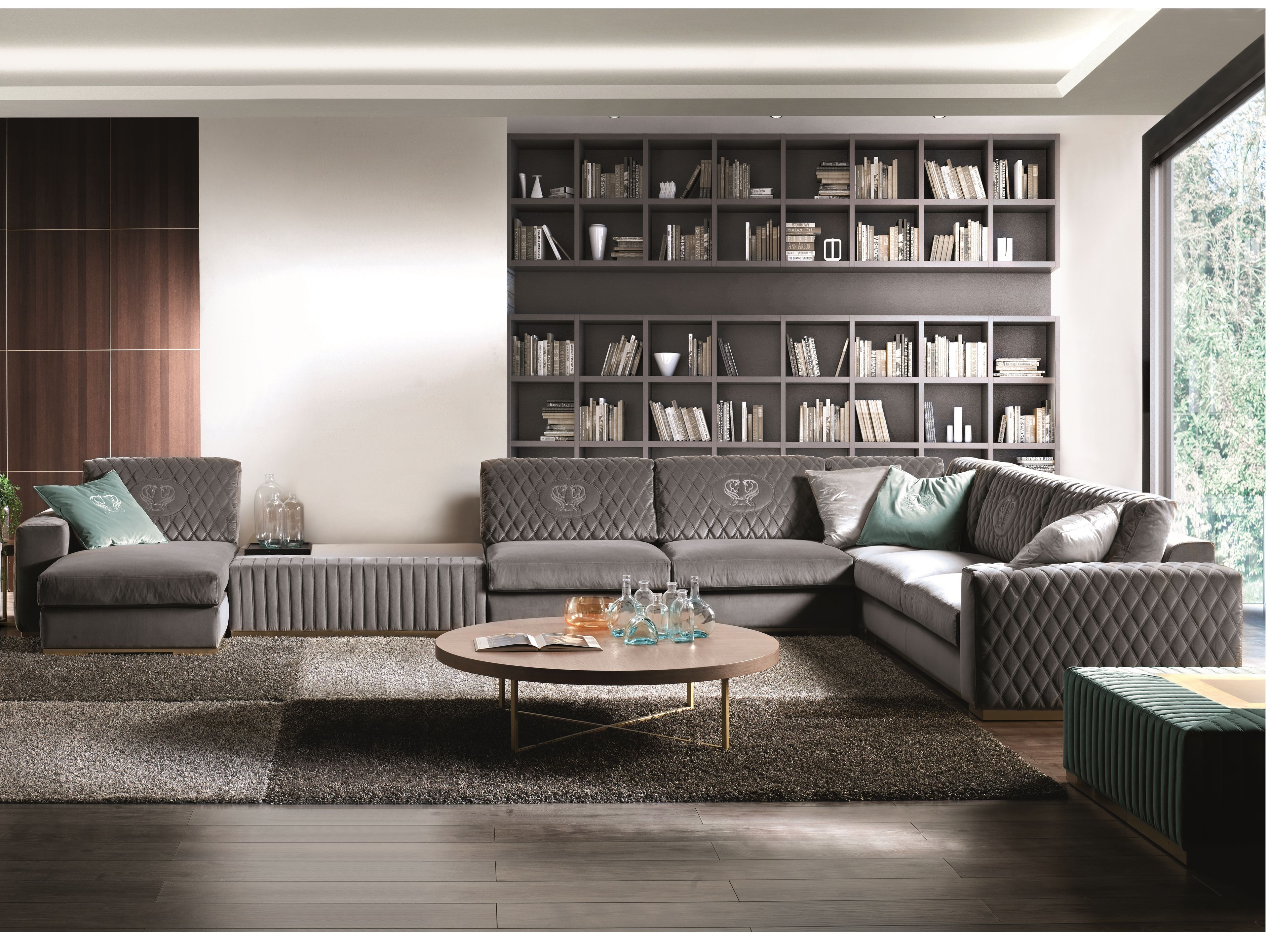 Бархатный угловой диван Former In Italia Parioli ARCH-00042735