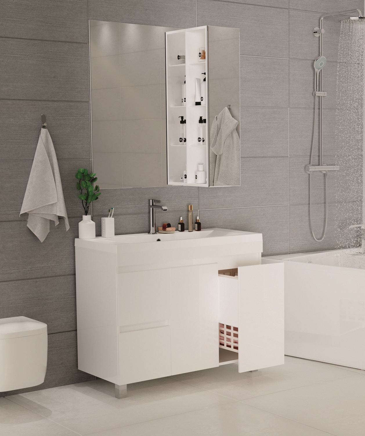 У79533 Пенал Cube 25П Белый глянец 1 Marka CUBE - Вид №3