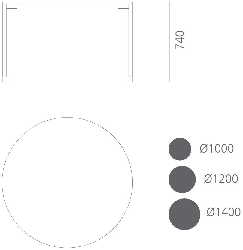 Systemtronic Круглый обеденный стол из нпл sun-id-1387141 - Вид №5