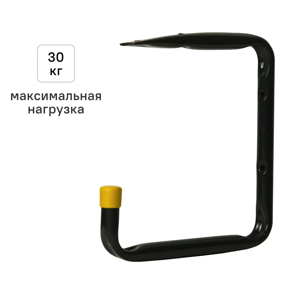 Крючок гаражный 1.6x20x20 см KONSENSA сталь цвет черный/золотой нагрузка до 30 кг 89433816 STLM-2034097 