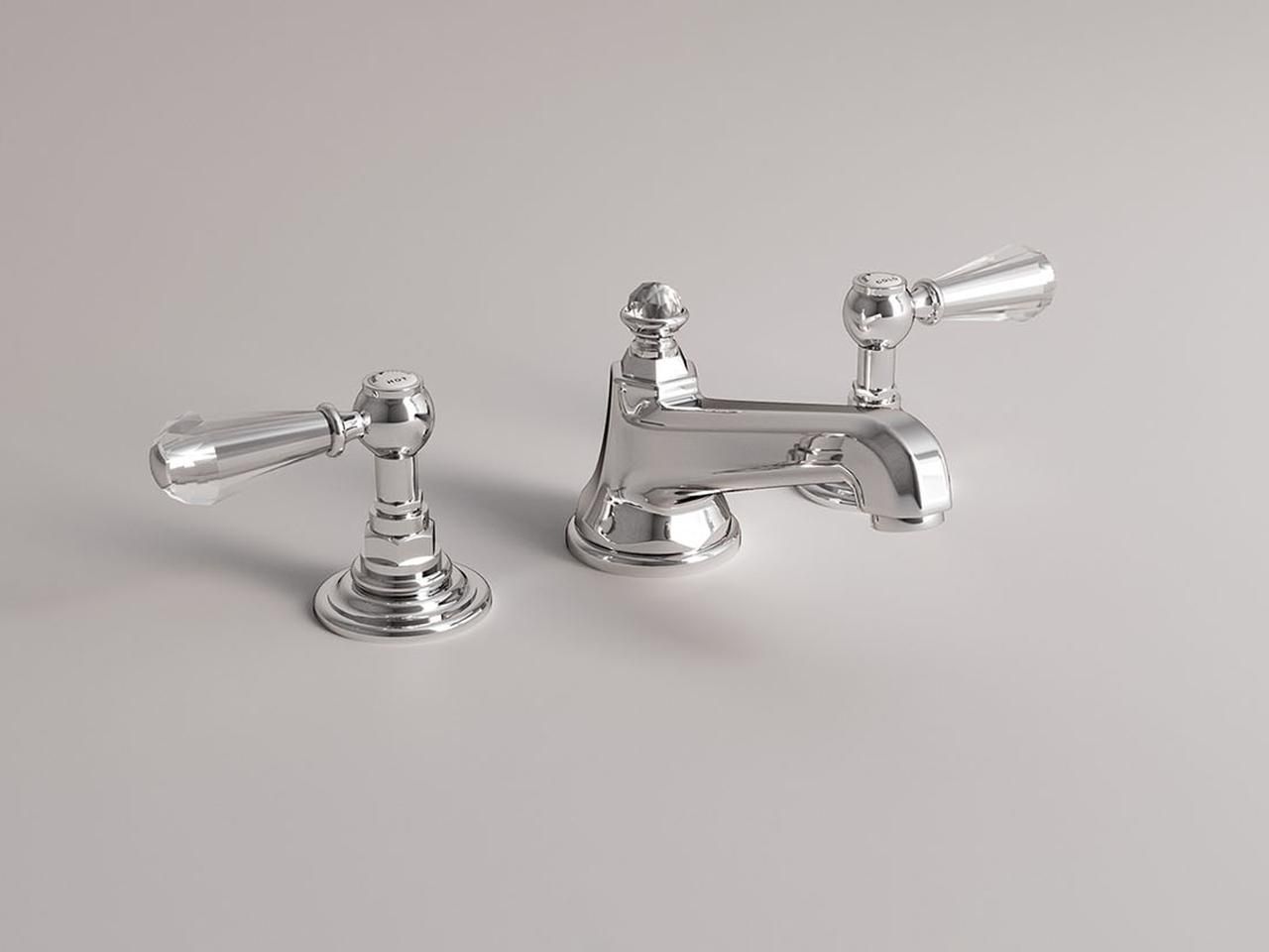 Смеситель для раковины с 3 отверстиями для пола с автоматическим сливом Park Avenue Beatrice ARCH-00108561