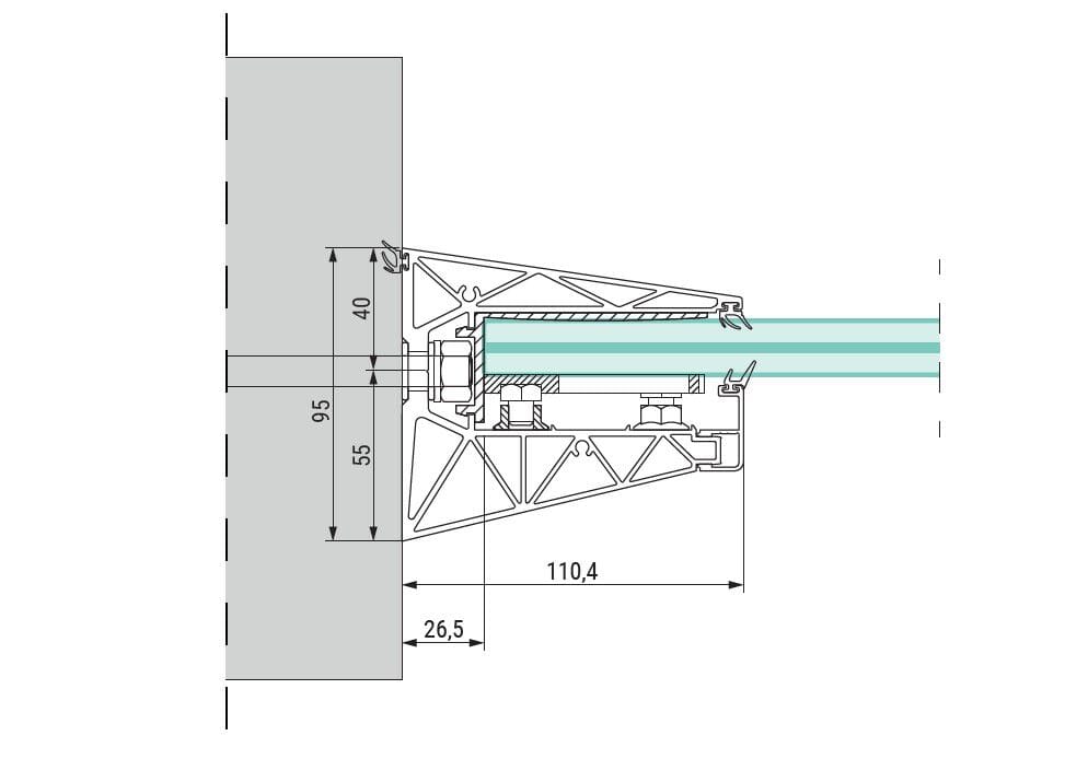 Навес из закаленного стекла FARAONE серия Linea 3 ARCH-00059496 - Вид №6