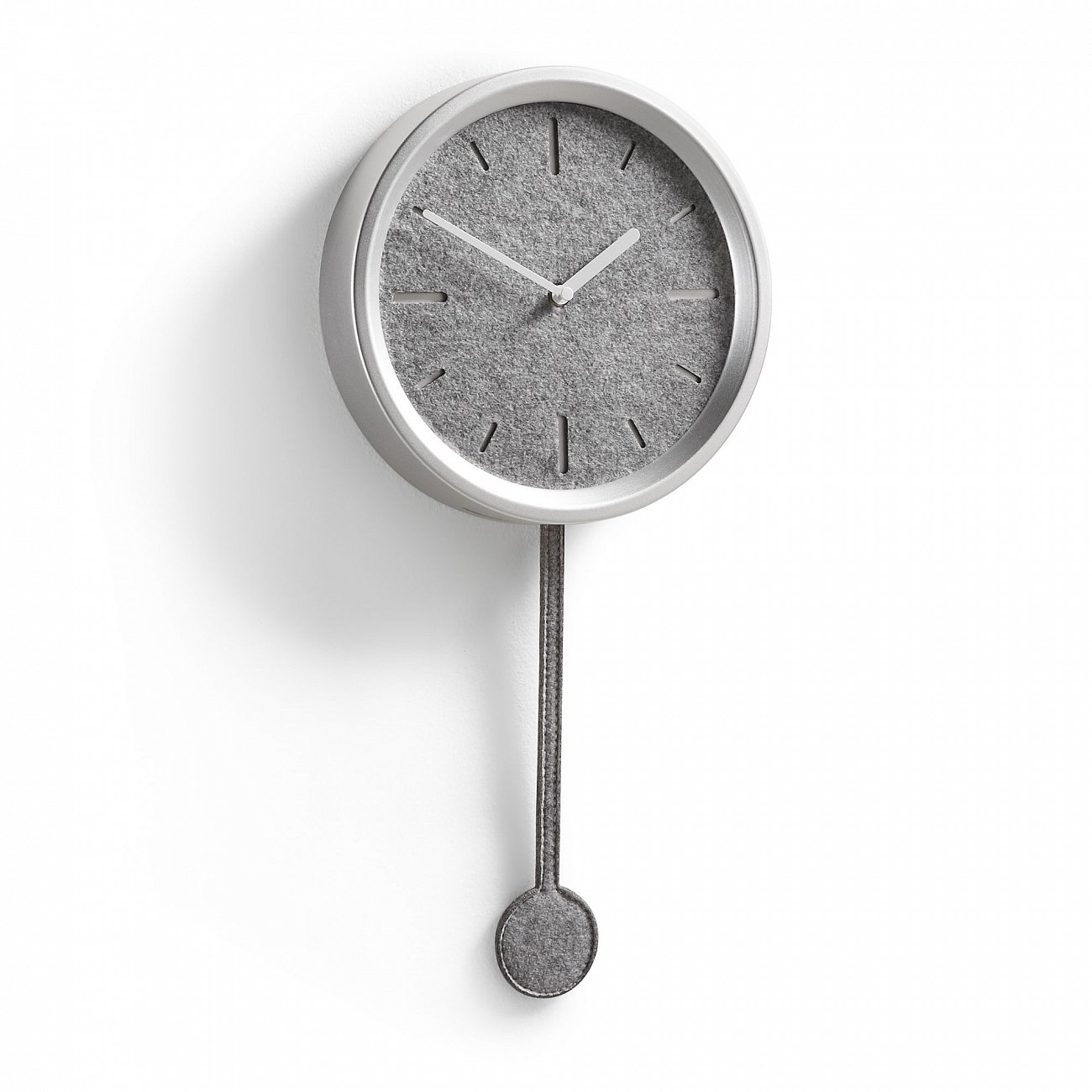 Часы настенные войлочные Nexo от La Forma LA FORMA NEXO 00-3865256 Серебро;серый  - Вид №1