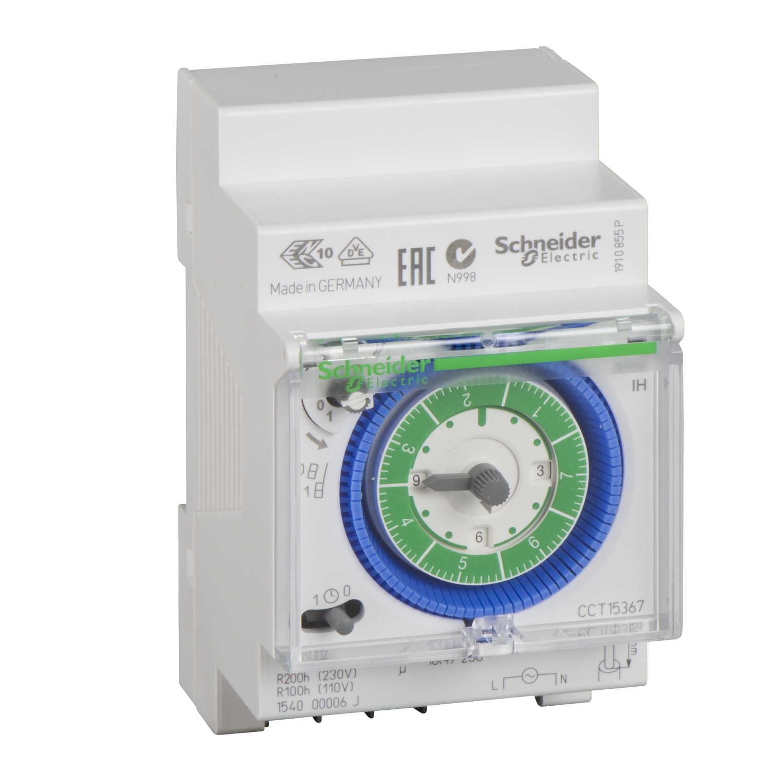 CCT15367 РЕЛЕ ВРЕМ. ЭЛ.МЕХ. IH 7ДНЕЙ 1КАНАЛ С ЗАПАСОМ ХОДА Schneider Electric Acti 9 