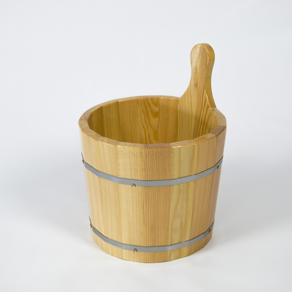 169 Ушат для бани (лиственница натуральная) Alyarus  - Вид №3