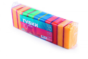18560635 Губки для посуды поролоновые, XL, 10 шт 107-001 Акор