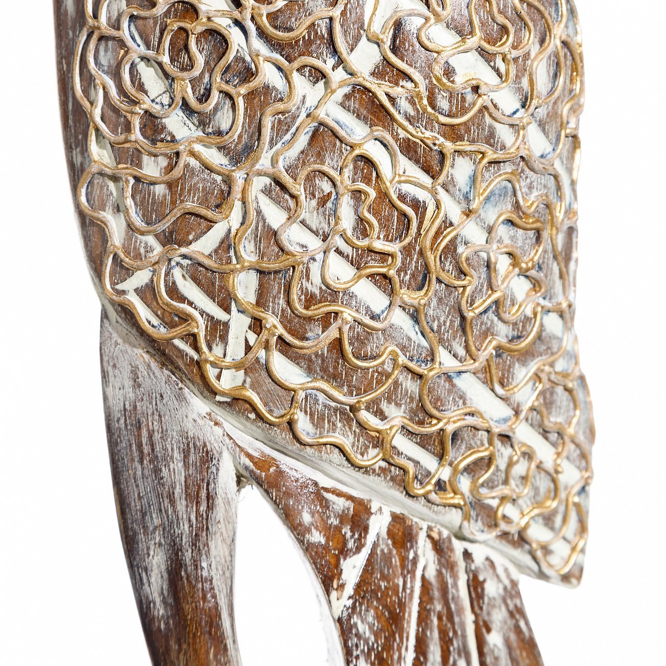 Фигурка деревянная бежевая 80 см "Цапля" TO4ROOMS  00-3839523 Бежевый  - Вид №4