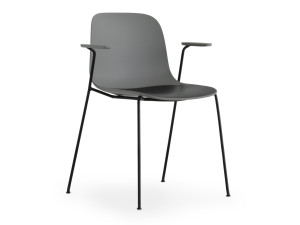 Штабелируемый стул из полипропилена с подлокотниками