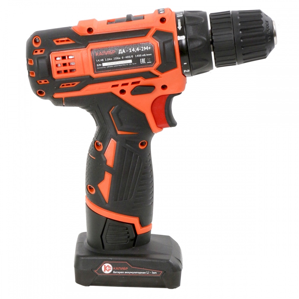 75098 Калибр Аккумуляторная дрель (Li-Ion) ДА-14,4-2М+"  - Вид №1