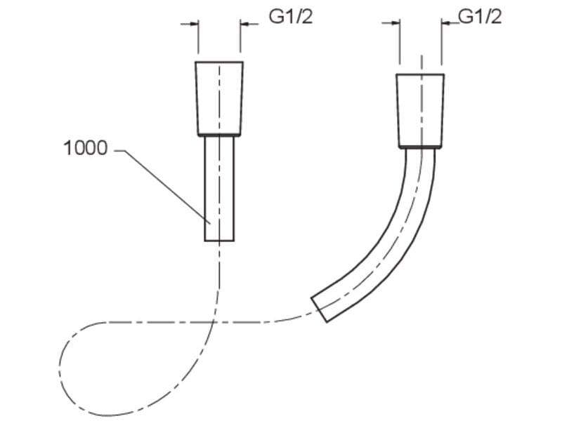 Гибкий CRISTINA Rubinetterie Completamenti per Doccia/Vasca/Lavabo - Системы для душа и ванн ARCH-00083766 - Вид №2