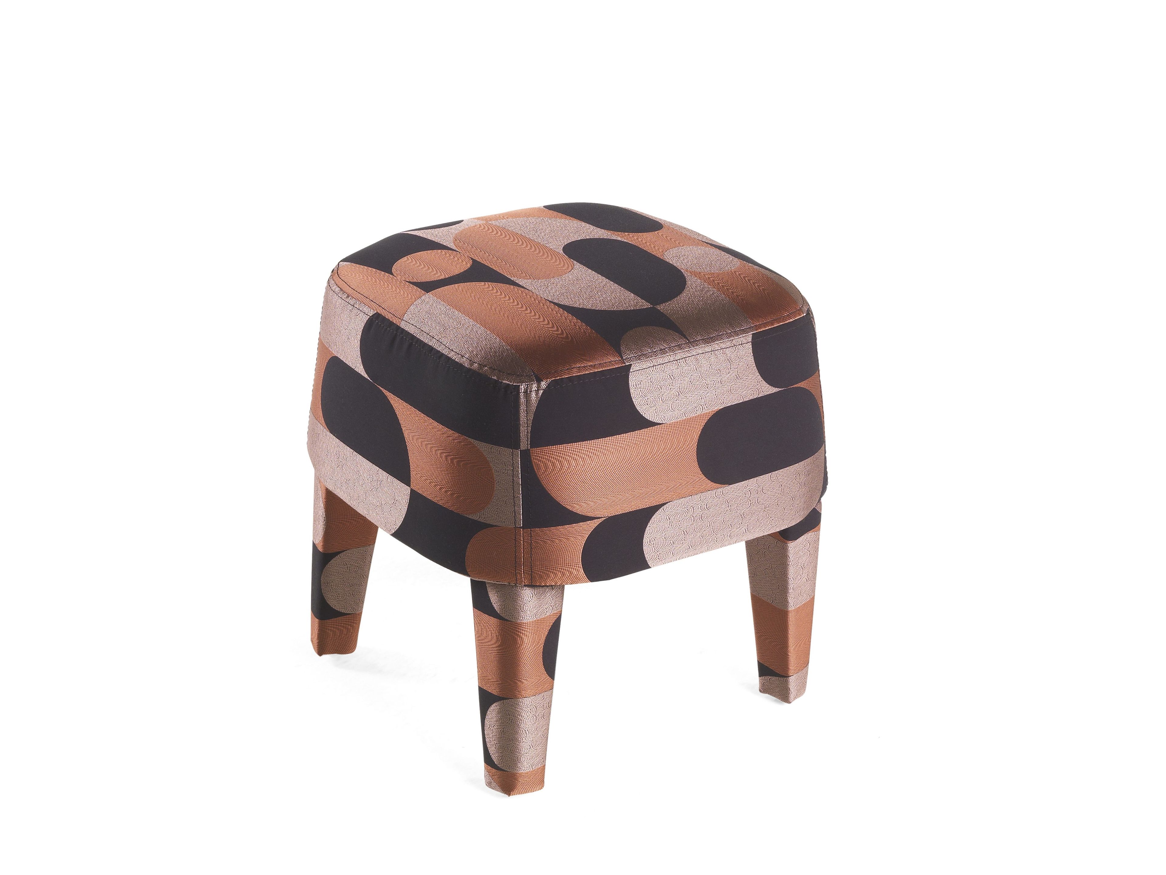 Квадратный пуф из ткани Gianfranco Ferré Home мини ARCH-00102724