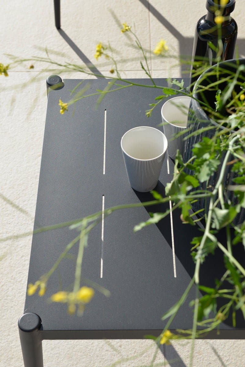 Алюминиевый прямоугольный низкий садовый столик Unopiù свет ARCH-00076201 - Вид №2