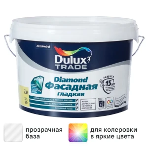 Краска фасадная Dulux Professional Diamond матовая прозрачная база BC 2.25л