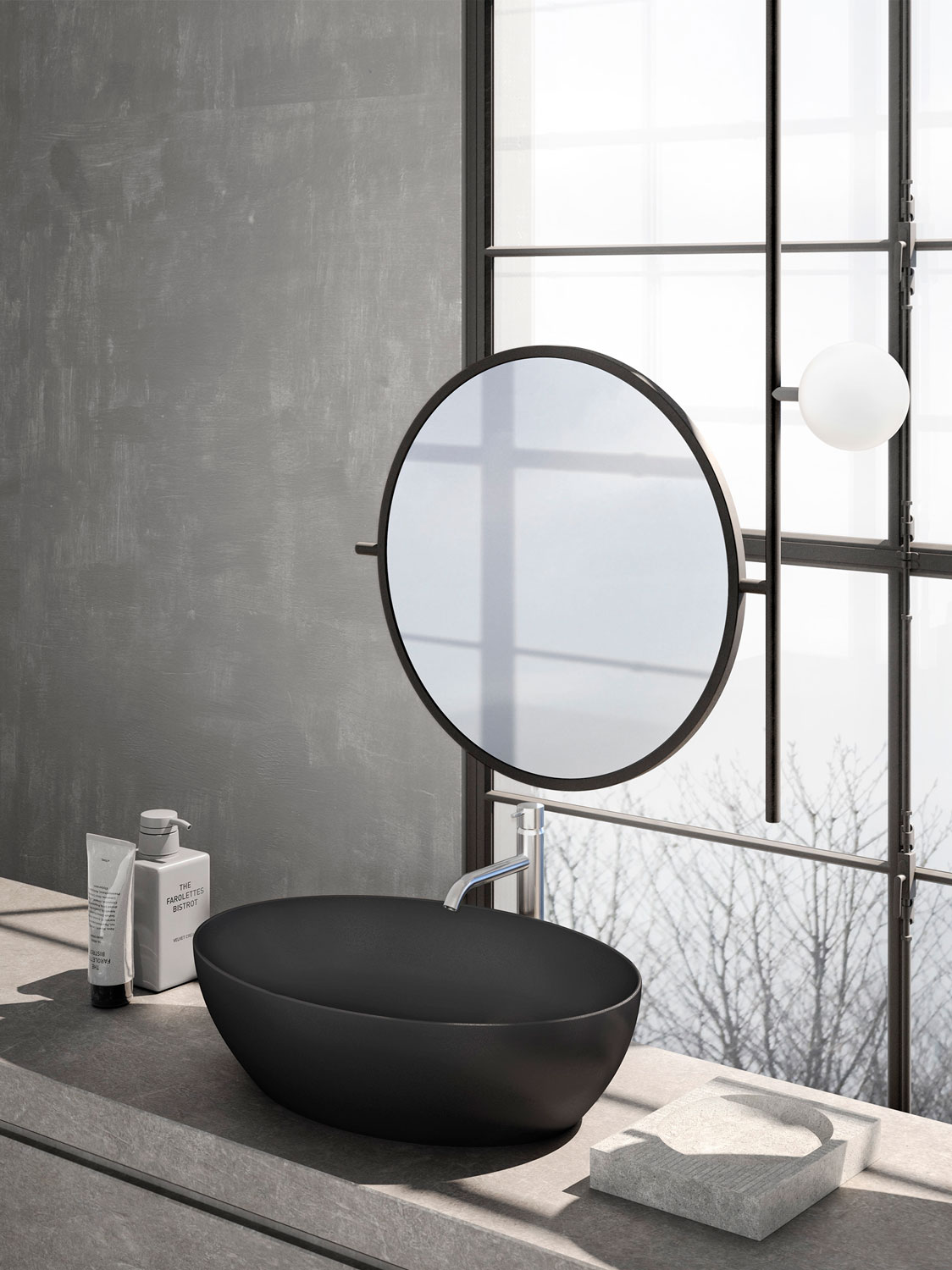 884211 Накладная раковина на столешницу  овальная GSI ceramica Pura - Вид №5