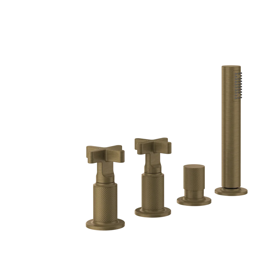 Смеситель для ванны 58143 713 Gessi Inciso СТАРИННАЯ ЛАТУНЬ 58143713