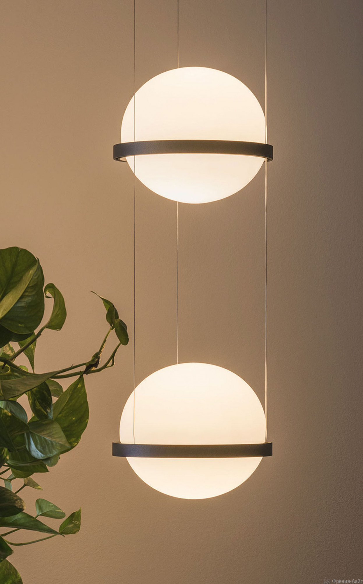 Vibia 3726 18 /1B Graphite светильник подвесной PALMA 121980