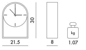 Настольные часы из инженерного пластика Kartell AIR DU TEMPS ARCH-00135704 - Вид №13