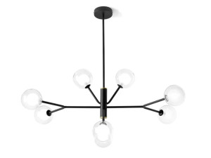 Подвесной светильник из боросиликатного стекла и металла