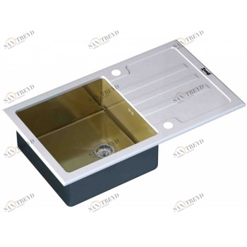 Zorg GL 7851 White bronze Мойка кухонная прямоугольная Zorg 