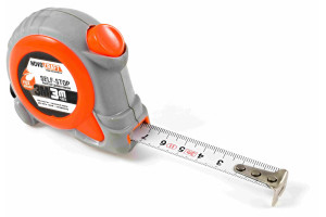 16667072 Рулетка FOX 3M, 3 м, 16 мм SELF-STOP, ABS, CO-molded 03M0316 NOVOCRAFT