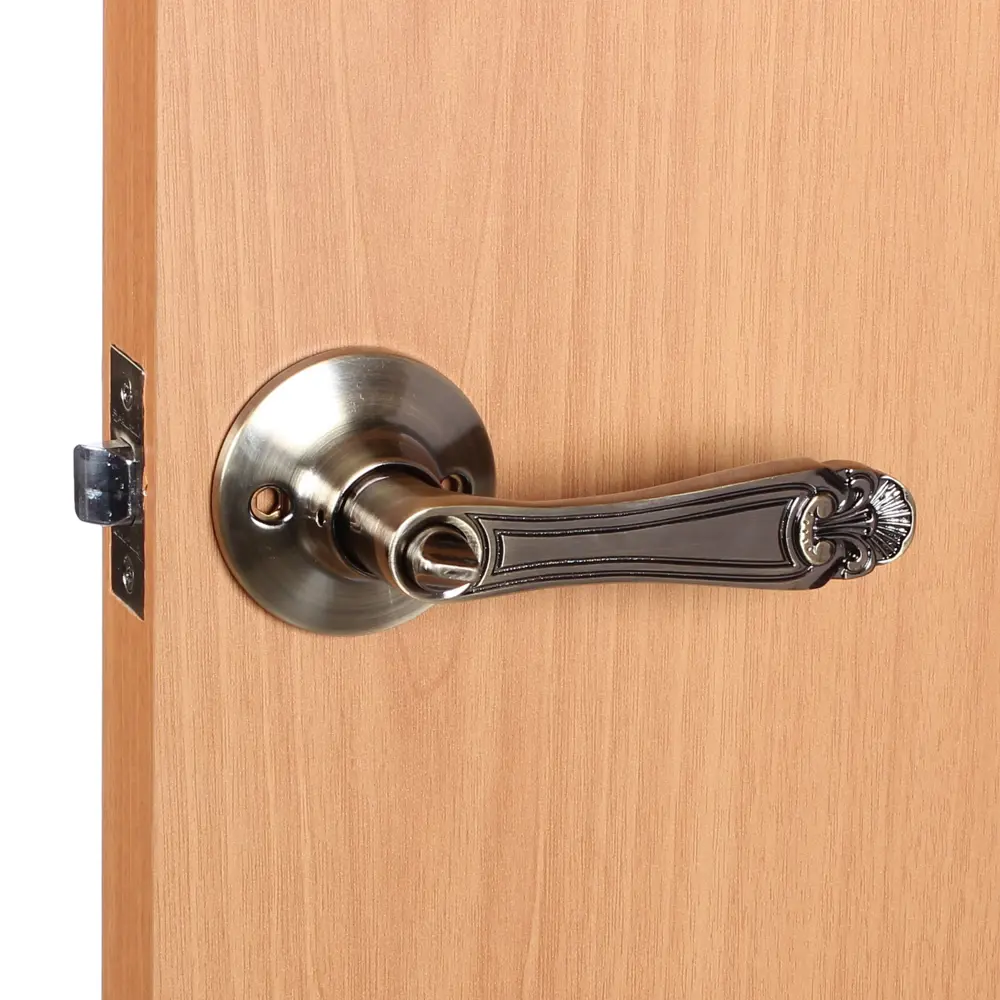 Ручка-защёлка 637/BL АB-B, с фиксатором, цвет античная бронза FUARO STLM-2120491 - Вид №5