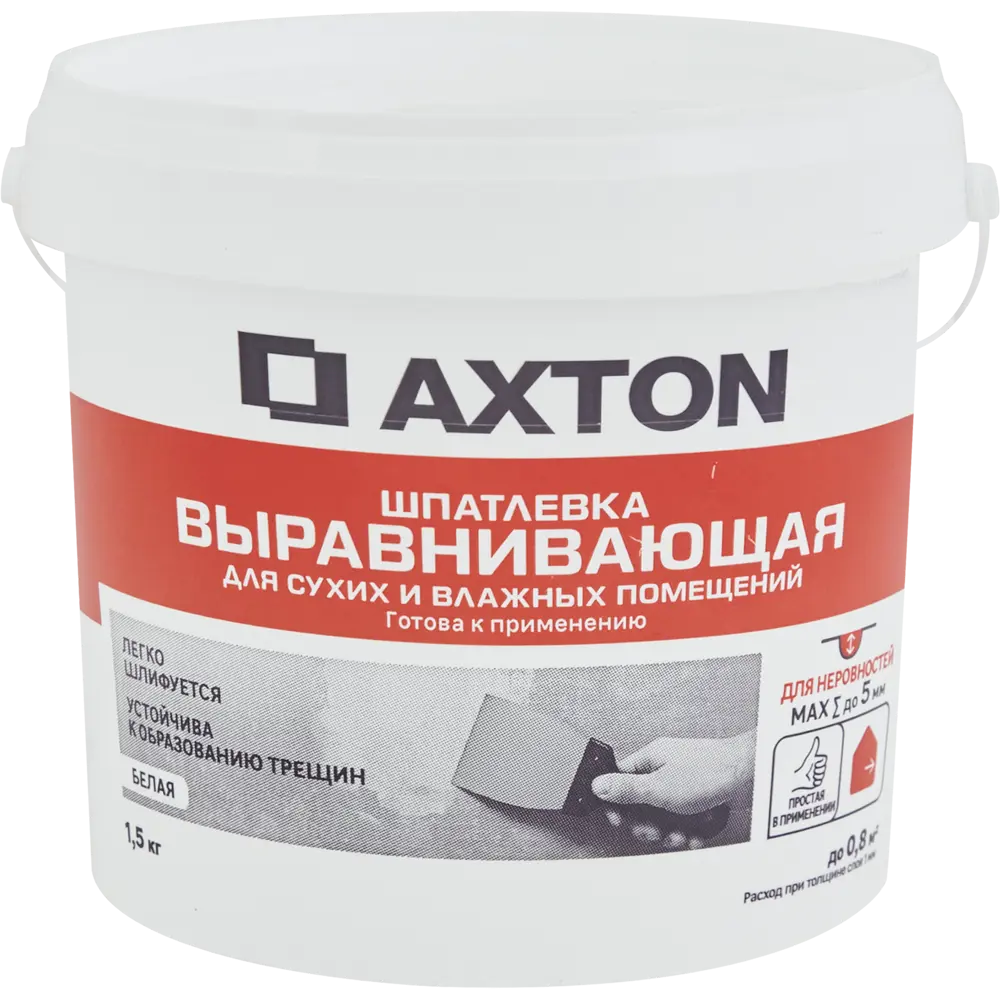 Шпатлевка Axton для идеального выравнивания стен в любых помещениях 84107836 STLM-0046547