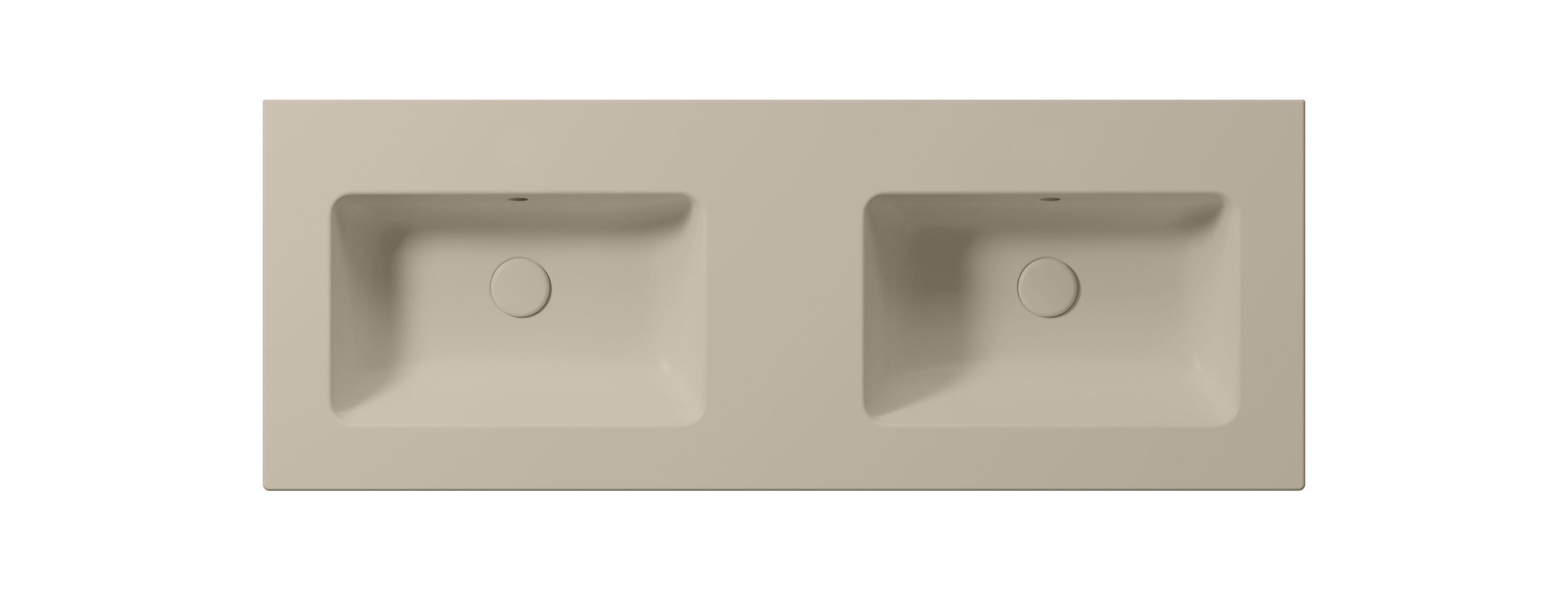 Керамическая прямоугольная двойная раковина с держателем для полотенец GSI ceramica чистый ARCH-00150589 - Вид №5