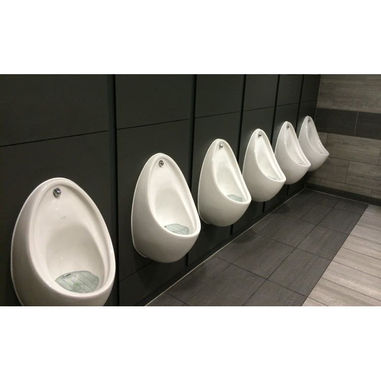 V-SCREEN WHITE (Морской бриз) VECTAIR SYSTEMS V-SCREEN Решетки для писсуаров – аромат Морской бриз Прозрачный, Светло-серый  - Вид №1