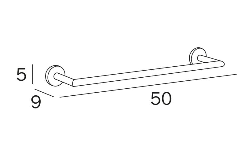 Металлический держатель для полотенец INDA® Gealuna ARCH-00076551 - Вид №3