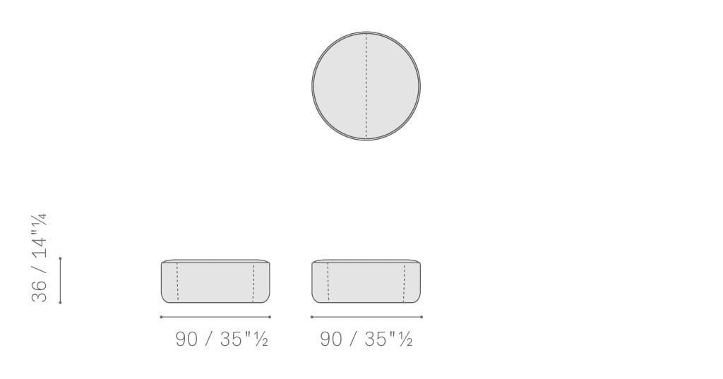 Ткань пуф Poltrona Frau коллекция-мебель и аксессуары ARCH-00135166 - Вид №9