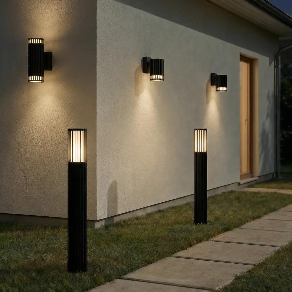 Фонарный столб без источника света Kreaforta Bacoor 50 см цвет черный STLM-2087683 - Вид №8