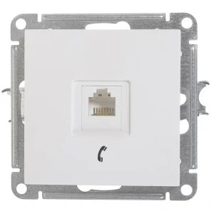 Телефонная розетка SYSTEME ELECTRIC W59 для скрытого монтажа 18799113