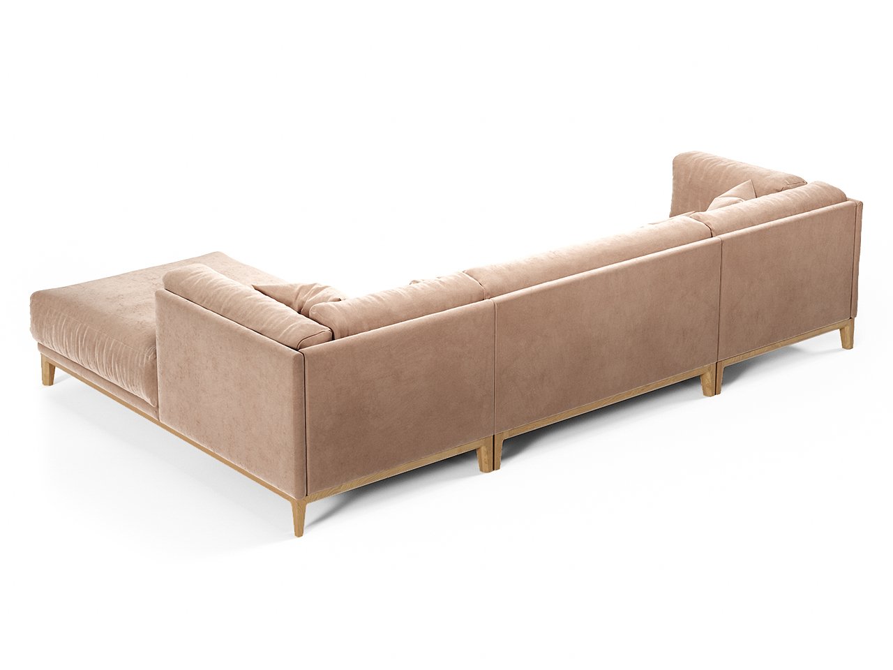 Диван Case угловой коралловый THE IDEA ДИЗАЙНЕРСКИЕ 210546 Розовый  - Вид №3